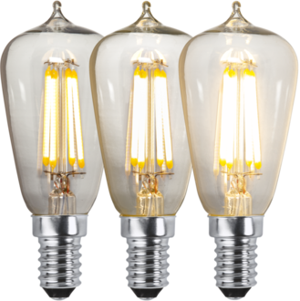 LED-lampa E14 ST38 Clear 3-step Memory