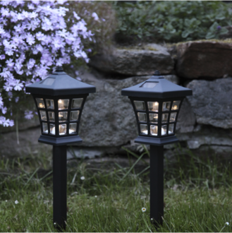 Solcellspollare 2-pack Nippon