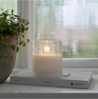 LED Blockljus Flamme Romb