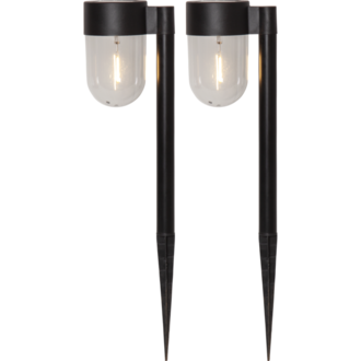 Solcellspollare 2-pack Cupola