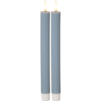 LED Antikljus 2-pack Flamme Stripe