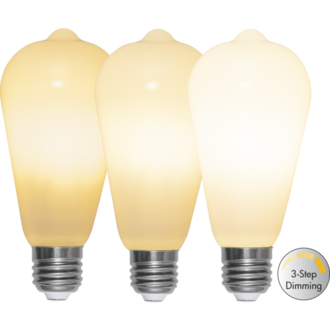 LED-lampa E27 ST64 Opaque Filament RA90 3-step