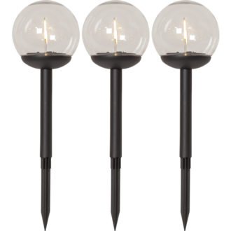 Solcellspollare 3-pack Globe
