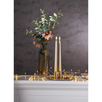 LED Antikljus 2-pack Flamme Metal