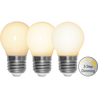 LED-lampa E27 G45 Opaque Filament RA90 3-step