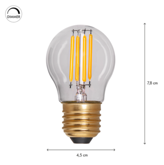 LED-lampa E27 G45 Soft Glow
