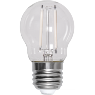LED-lampa E27 G45 Clear White Filament