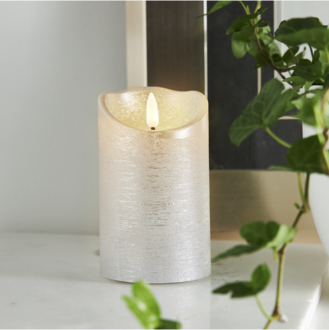 LED Blockljus Flamme Rustic