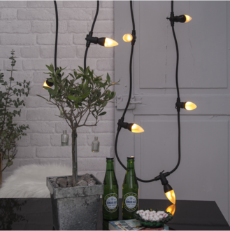 LED-lampa E14 C37 Flame