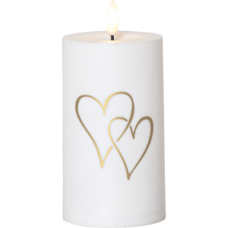 LED Ljus Flamme Heart