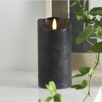 LED Blockljus Flamme Rustic