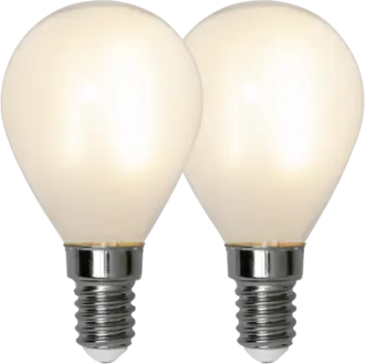 LED-lampa E14 P45 Frosted 2-pack