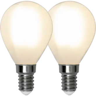 LED-lampa E14 P45 Frosted 2-pack