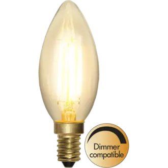 LED-lampa E14 C35 Soft Glow