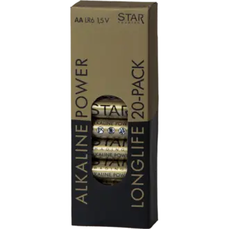 Batteri 20-pack AA 1,5V Power Alkaline