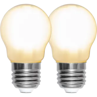 LED-lampa E27 G45 Frosted 2-pack