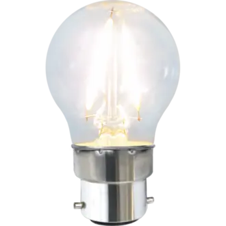 LED-lampa B22 G45 Clear