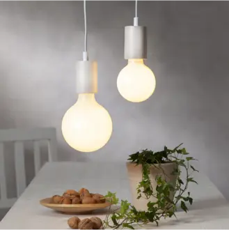 LED-lampa E27 G125 Opaque Filament RA90 3-step