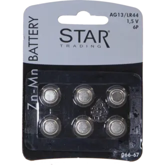 Batteri 6-pack AG13/LR44