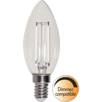 LED-lampa E14 C35 Clear White Filament