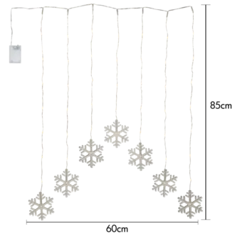 Ljusgardin Dew Drop Snowflake
