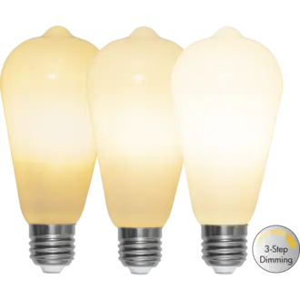 LED-lampa E27 ST64 Opaque Filament RA90 3-step