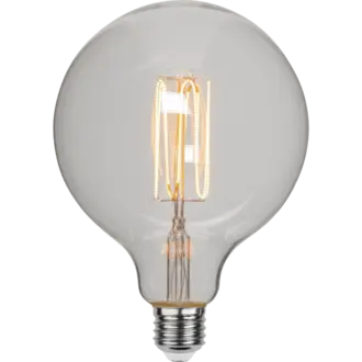 LED-lampa E27 G125 Decoled Grace Clear