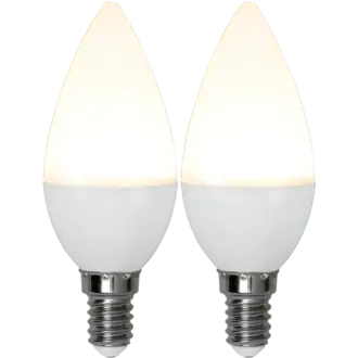 LED-lampa E14 2-pack Opaque Basic