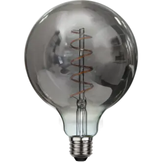 LED-lampa E27 G125 Decoled Spiral Smoke