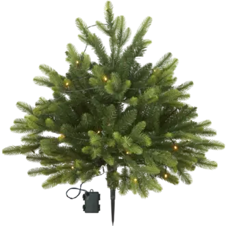 Julgran med LED Busk
