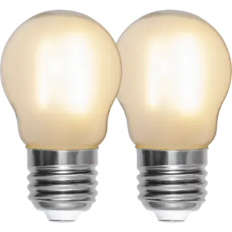 LED-lampa E27 G45 Frosted 2-pack