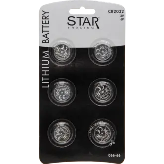 Batteri 6-pack CR2032