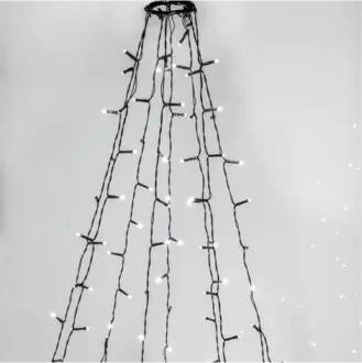 Julgransslinga Crispy Ice White