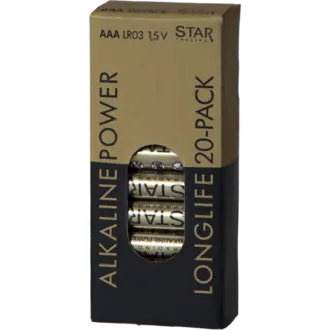Batteri 20-pack AAA 1,5V Power Alkaline