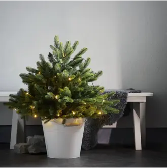 Julgran med LED Busk