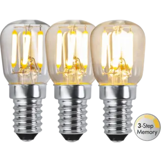 LED-lampa E14 ST26 Clear 3-step Memory