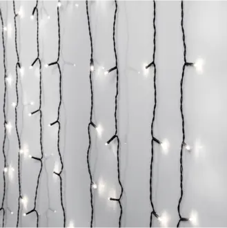 Ljusgardin Crispy Ice White