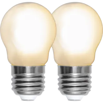 LED-lampa E27 G45 Frosted 2-pack