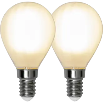 LED-lampa E14 P45 Frosted 2-pack