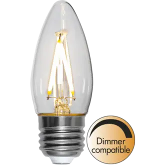 LED-lampa E27 C35 Clear