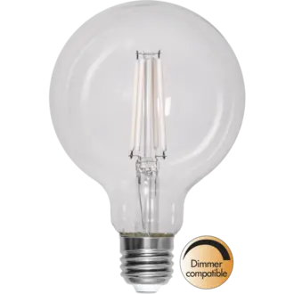 LED-lampa E27 G95 Clear White Filament