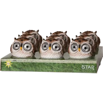 Display Solcell Owl