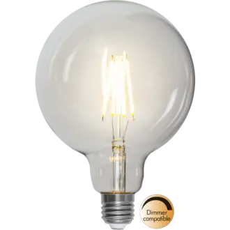 LED-lampa E27 G125 Clear